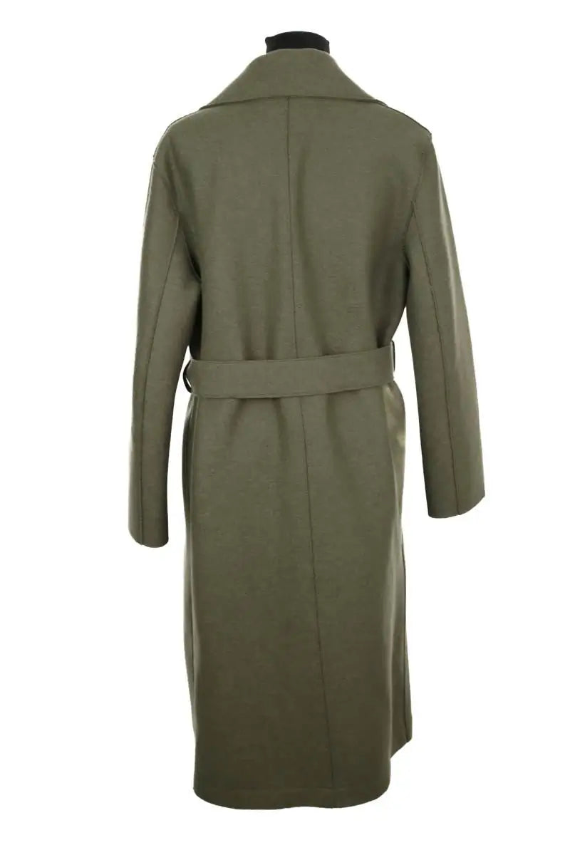 Manteau Harris Wharf London Kaki en Laine