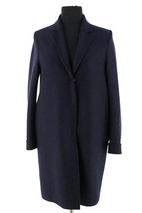 Manteau Harris Wharf London Marine en Laine, taille S - Seconde Main