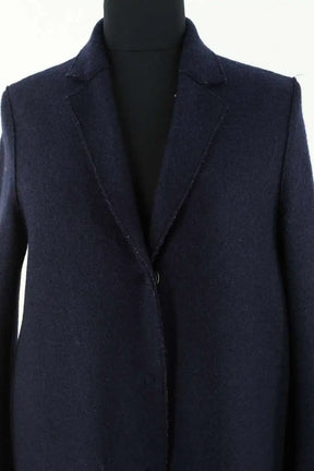 Manteau Harris Wharf London Marine en Laine