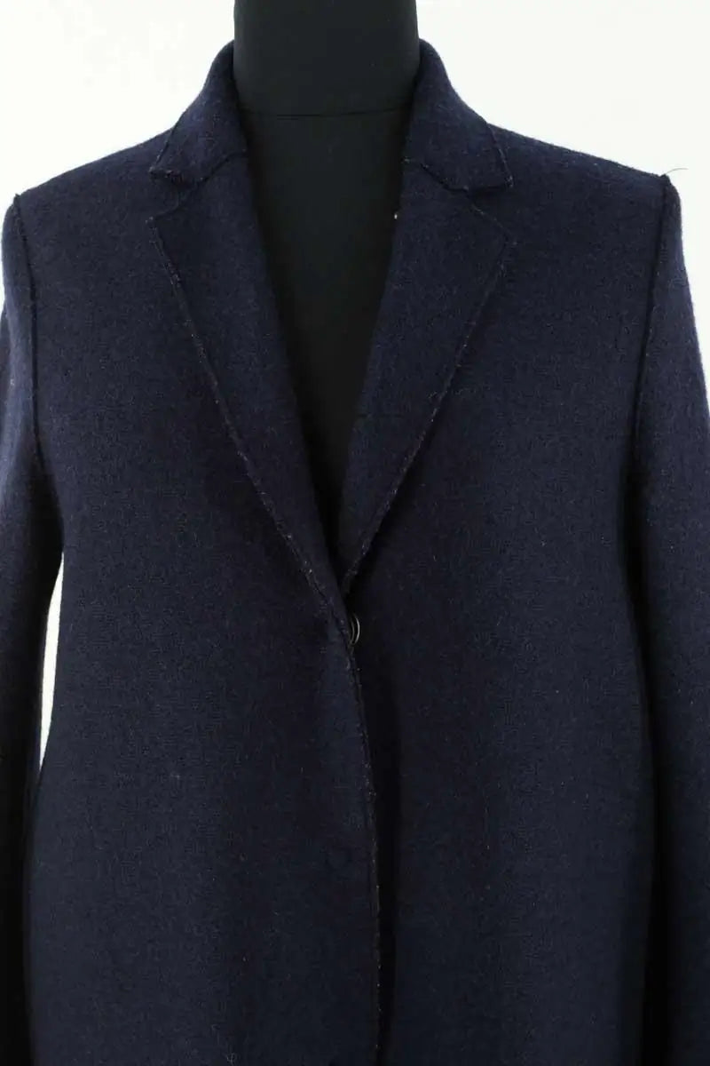 Manteau Harris Wharf London Marine en Laine
