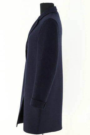 Manteau Harris Wharf London Marine en Laine
