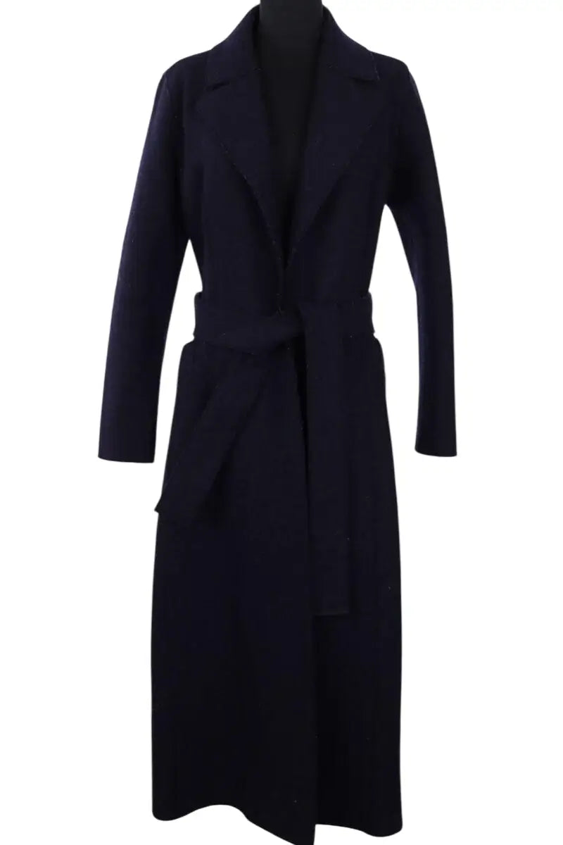 Manteau Harris Wharf London Marine en Laine, taille S - Seconde Main