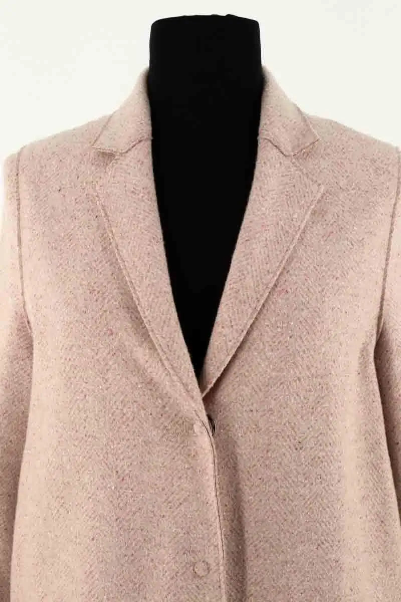 Manteau Harris Wharf London Rose en Laine