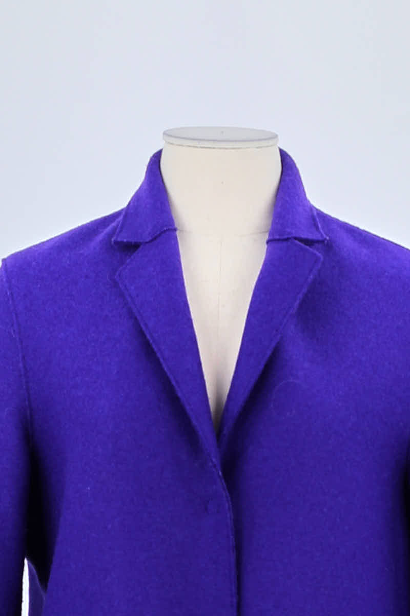 Manteau Harris Wharf London Violet en Laine