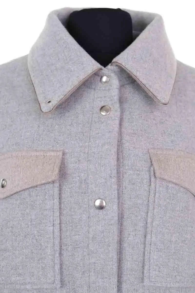 Manteau Heimstone Gris en Laine