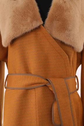 Manteau Hermès Camel en Cachemire