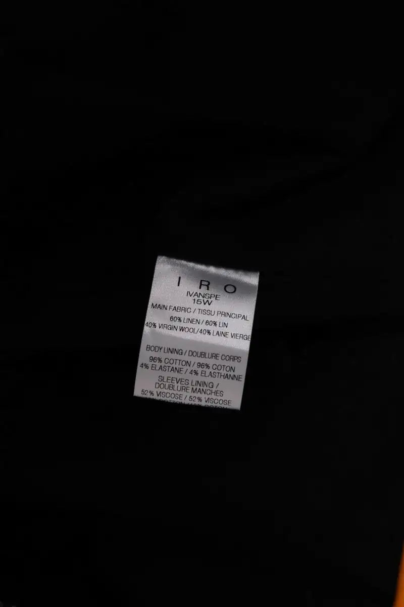 Manteau Iro Anthracite en Lin