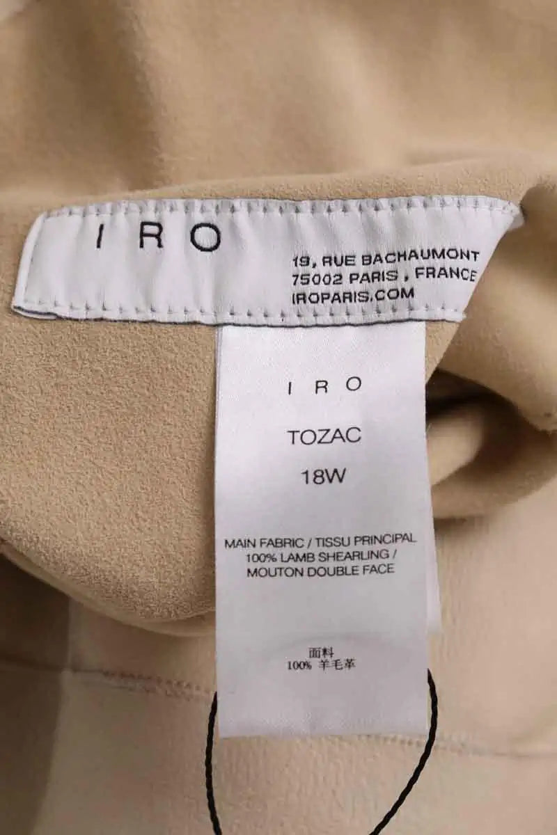 Manteau Iro Beige en Laine