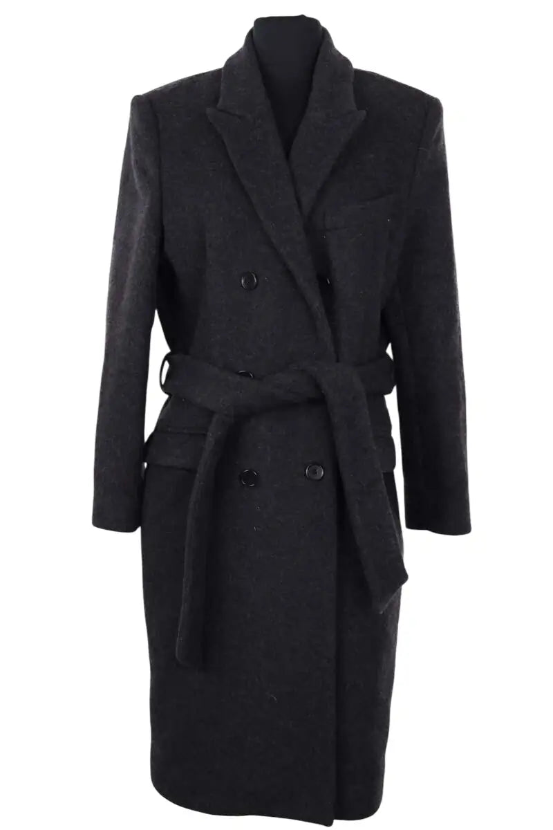 Manteau Iro Gris en Laine, taille M - Seconde Main