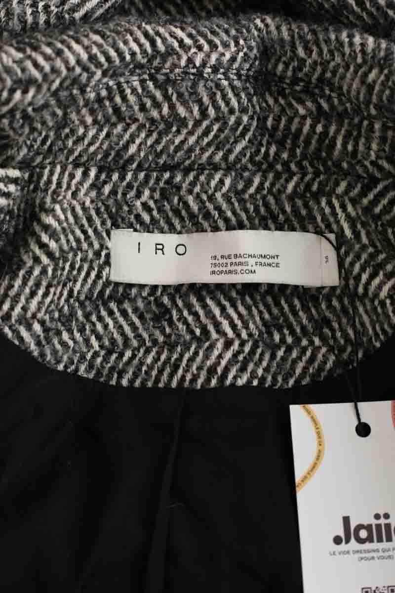 Manteau Iro Noir en Coton