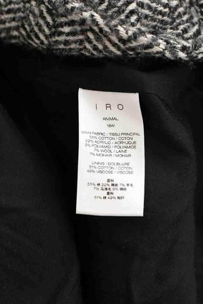 Manteau Iro Noir en Coton