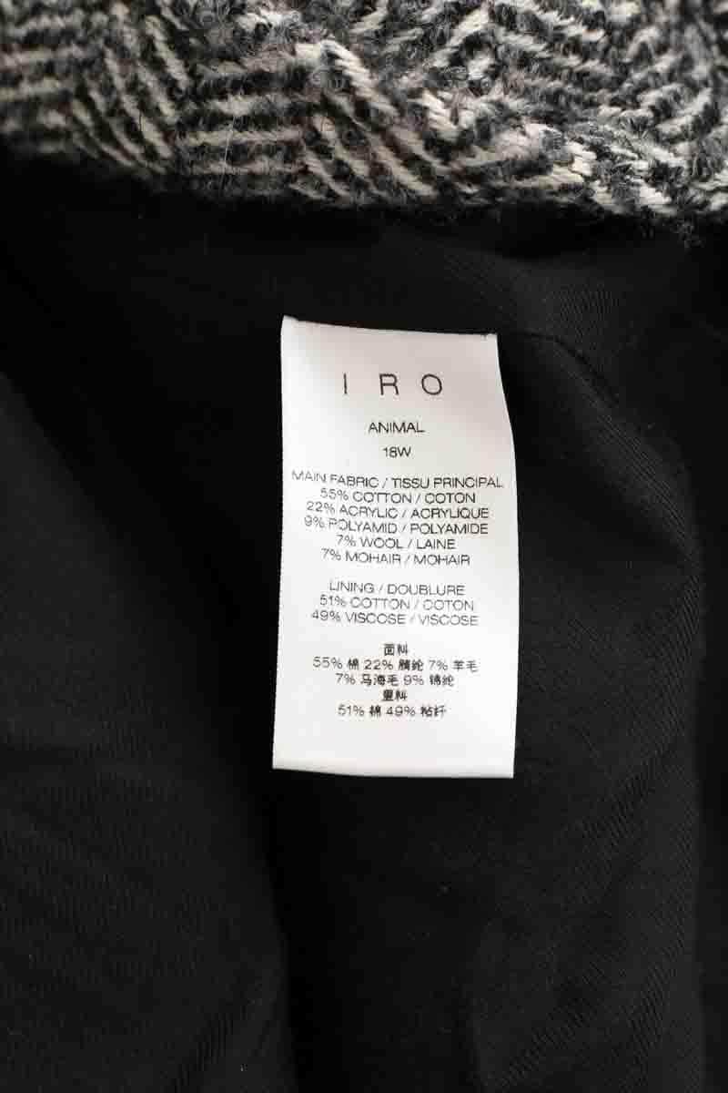 Manteau Iro Noir en Coton