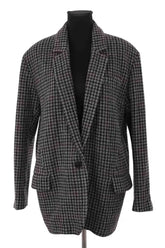 Manteau Isabel Marant Étoile Anthracite en Laine, taille S - Seconde Main