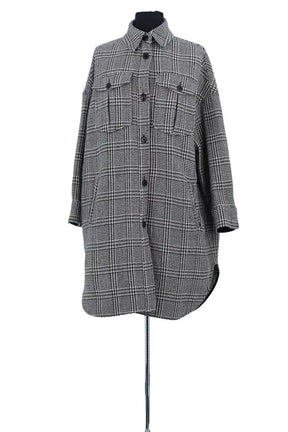 Manteau Isabel Marant Étoile Anthracite en Laine, taille XS - Seconde Main