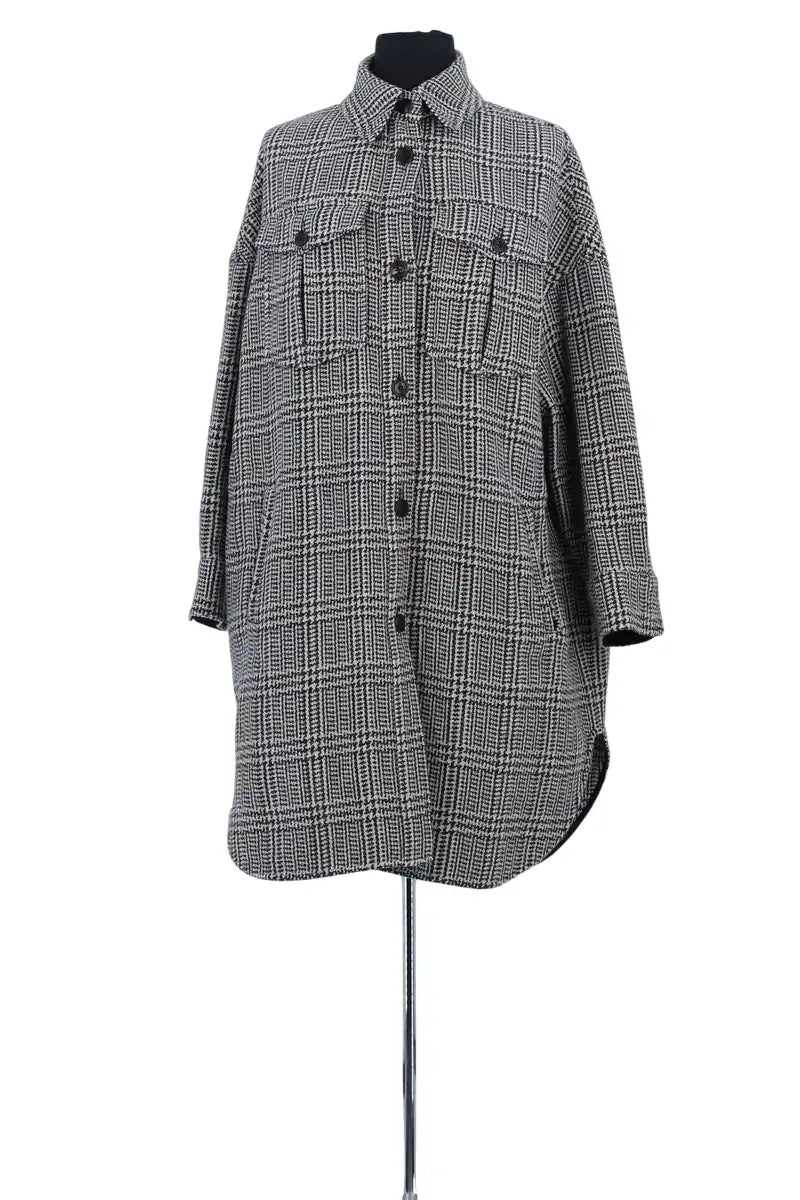 Manteau Isabel Marant Étoile Anthracite en Laine, taille XS - Seconde Main