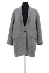 Manteau Isabel Marant Étoile Anthracite en Synthétique, taille S - Seconde Main