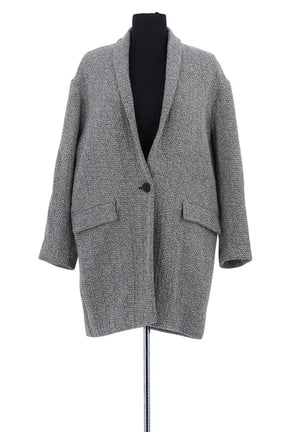 Manteau Isabel Marant Étoile Anthracite en Synthétique, taille S - Seconde Main