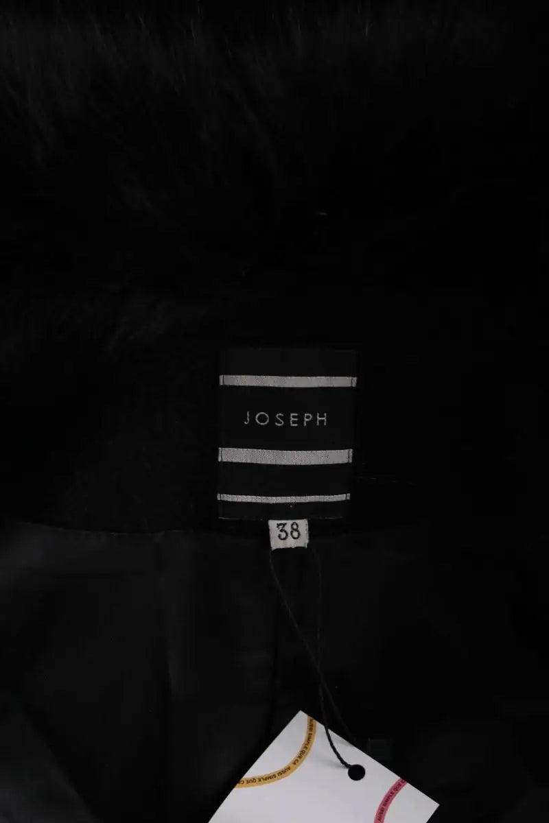 Manteau Joseph Noir en Laine