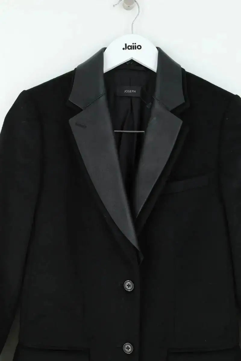 Manteau Joseph Noir en Laine