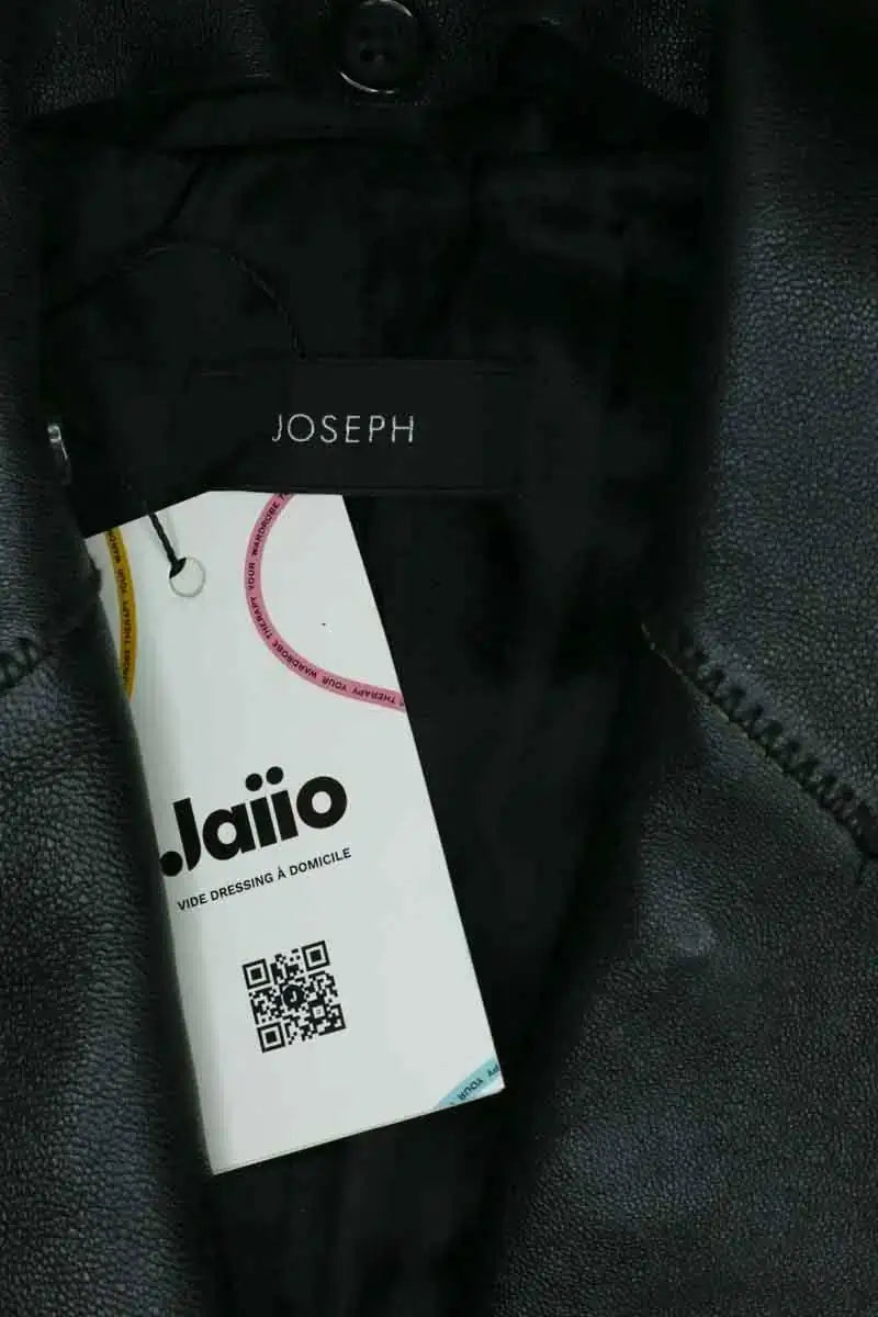 Manteau Joseph Noir en Laine