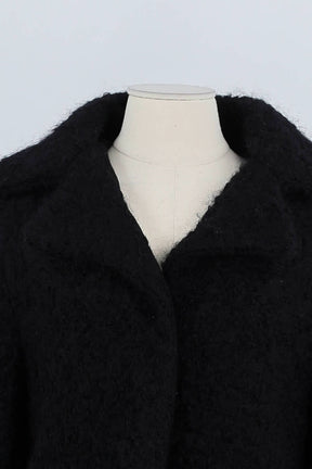 Manteau Karl Lagerfeld Noir en Laine