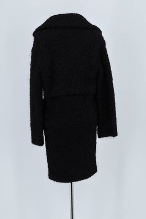 Manteau Karl Lagerfeld Noir en Laine