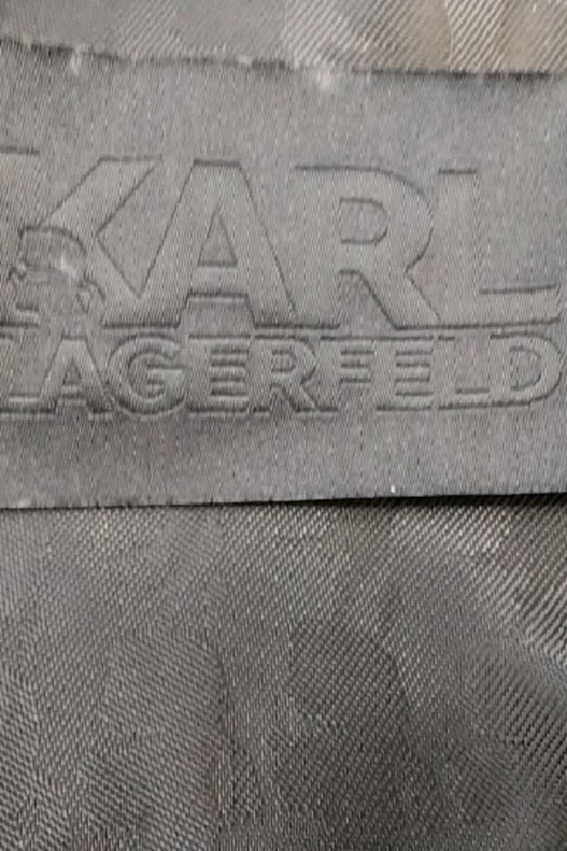 Manteau Karl Lagerfeld Noir en Laine