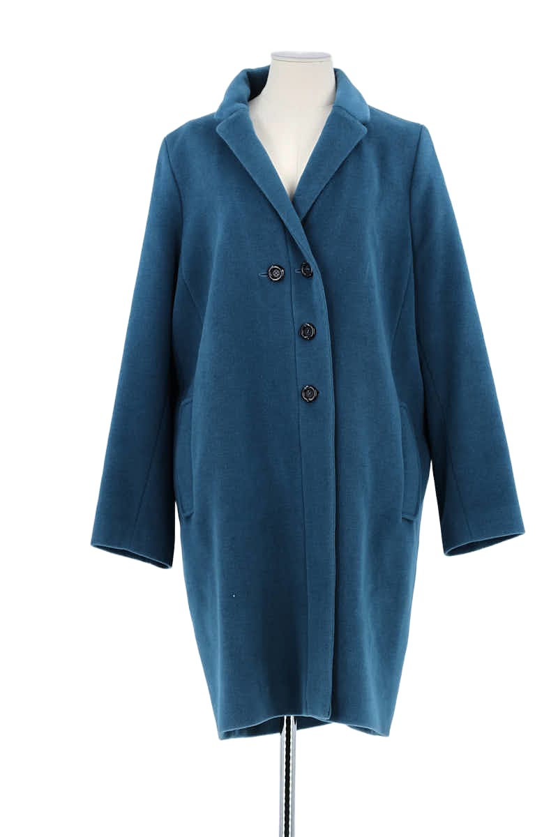 Manteau Kenzo Bleu en Laine, taille L - Seconde Main