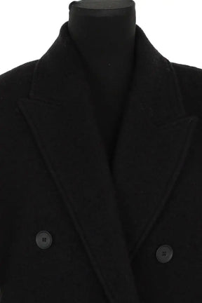 Manteau Lacoste Noir en Laine