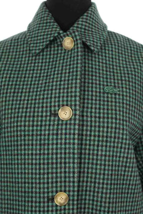 Manteau Lacoste Vert en Laine