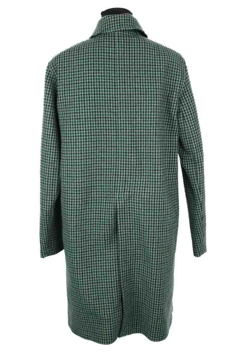 Manteau Lacoste Vert en Laine