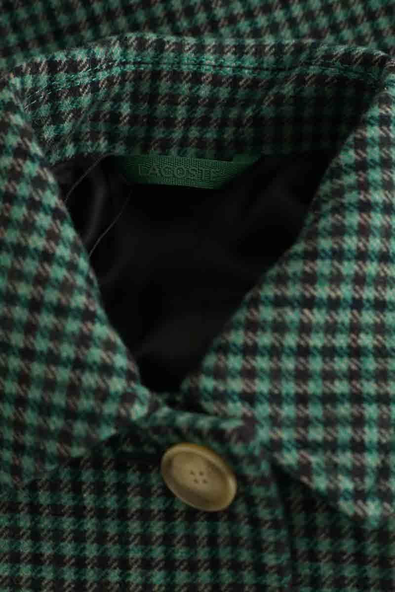 Manteau Lacoste Vert en Laine