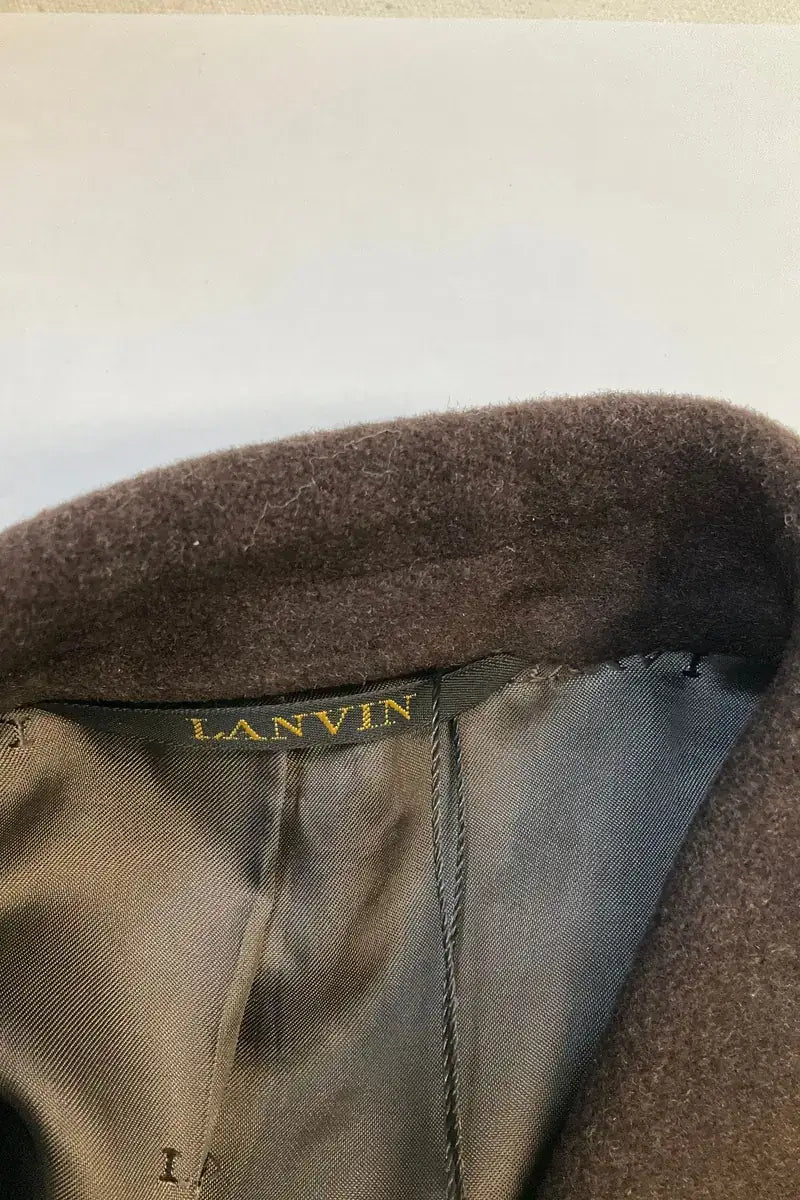 Manteau Lanvin Marron en Laine