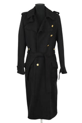 Manteau Laurence Bras Noir en Laine, taille S - Seconde Main