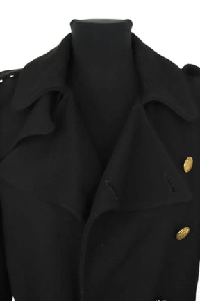 Manteau Laurence Bras Noir en Laine