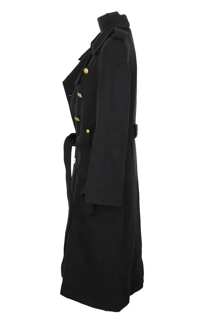 Manteau Laurence Bras Noir en Laine