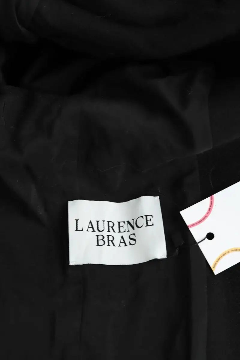 Manteau Laurence Bras Noir en Laine