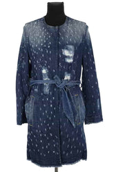 Manteau Liu Jo Bleu en Coton, taille L - Seconde Main