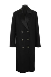 Manteau Loulou Studio Noir en Laine, taille S - Seconde Main