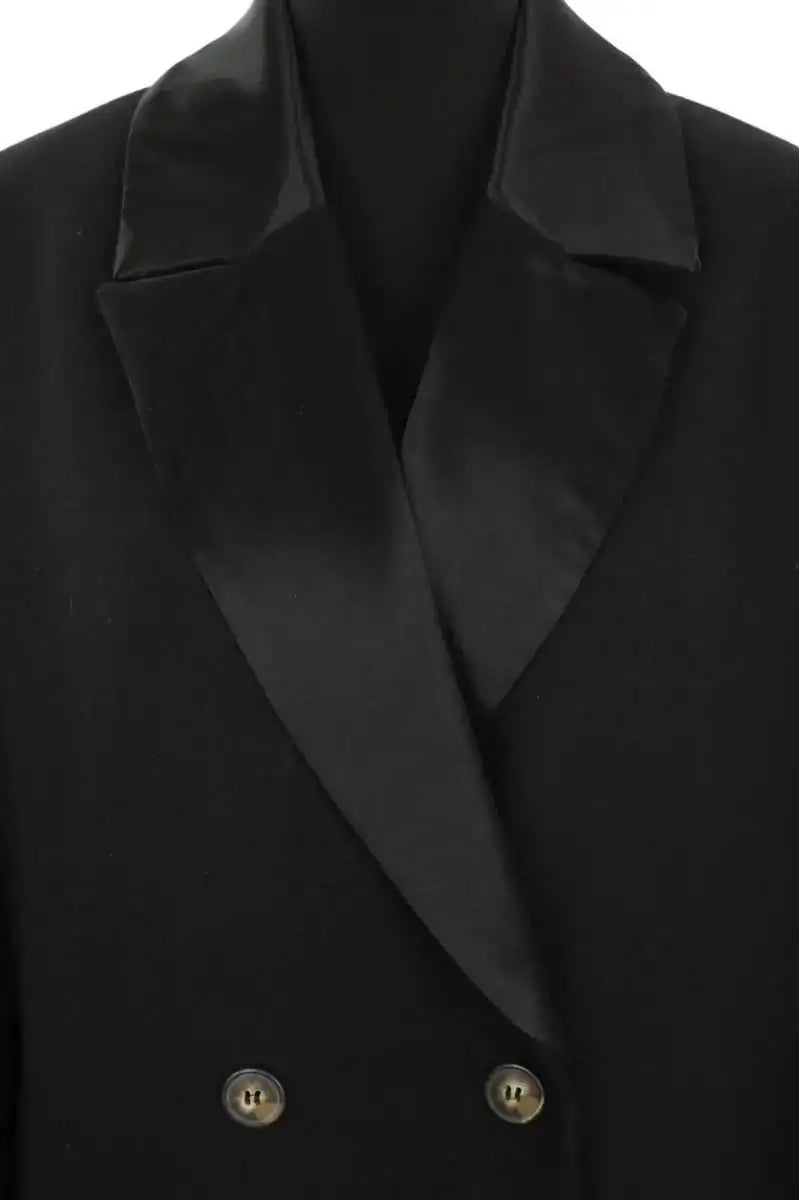 Manteau Loulou Studio Noir en Laine