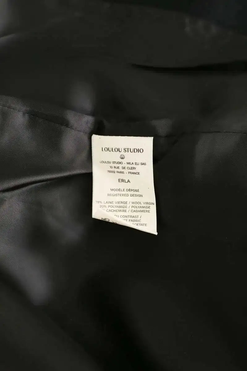 Manteau Loulou Studio Noir en Laine