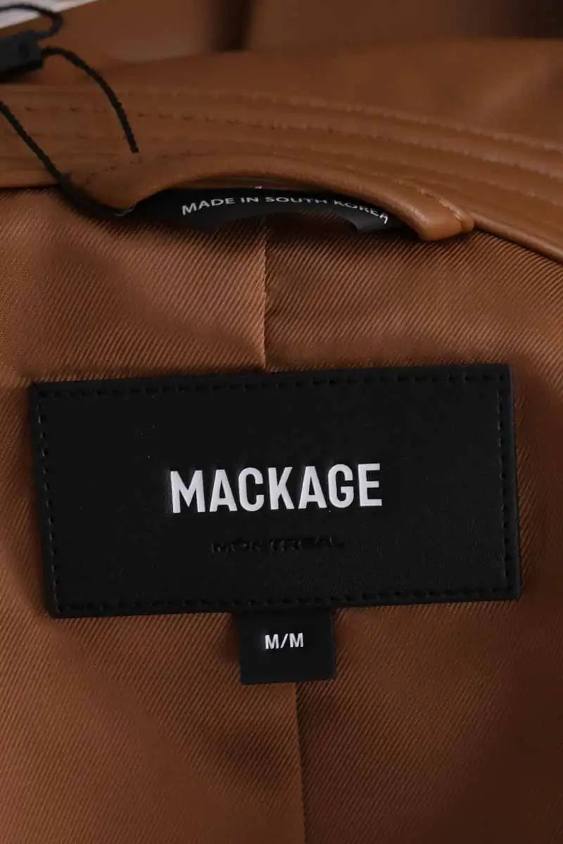 Manteau Mackage Camel en Cuir
