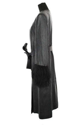 Manteau Magda Butrym Noir en Cuir