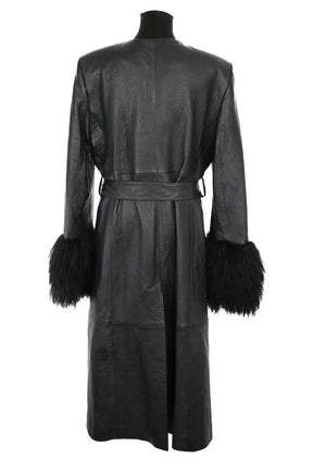 Manteau Magda Butrym Noir en Cuir
