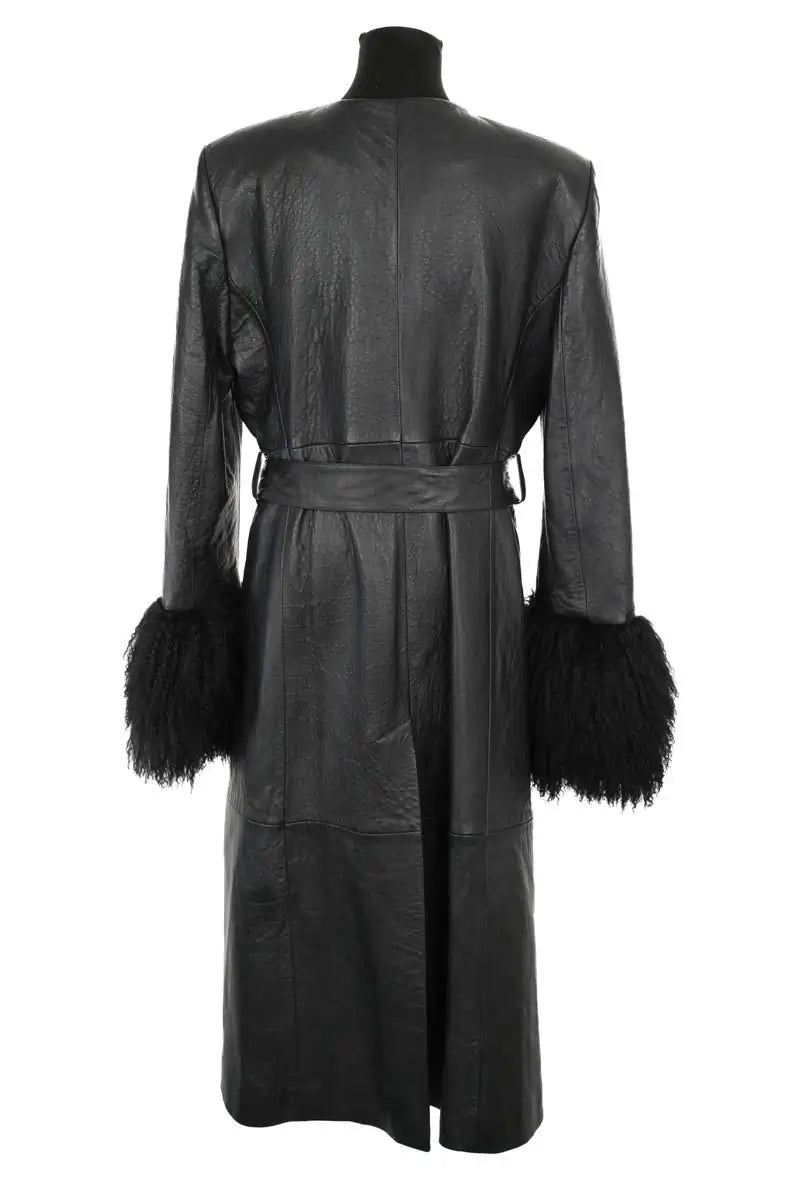 Manteau Magda Butrym Noir en Cuir