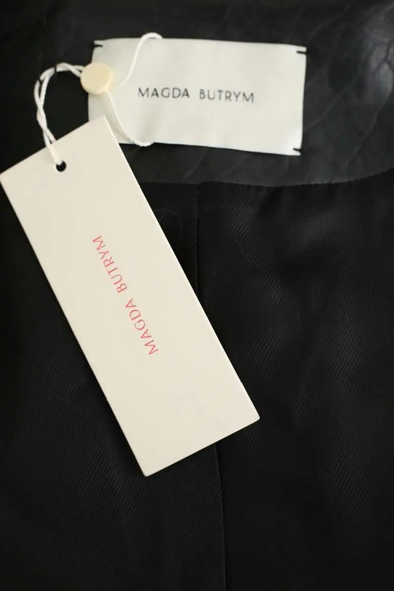 Manteau Magda Butrym Noir en Cuir