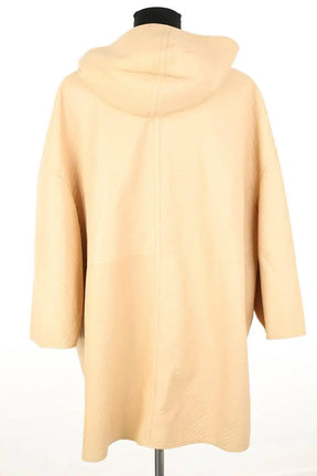 Manteau Maison Ullens Beige en Cuir