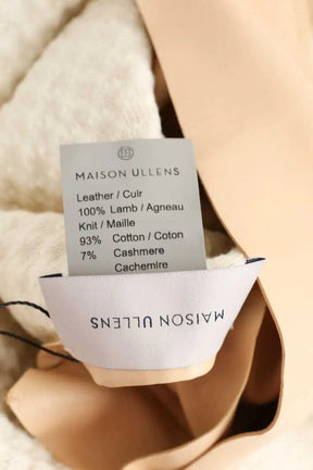 Manteau Maison Ullens Beige en Cuir