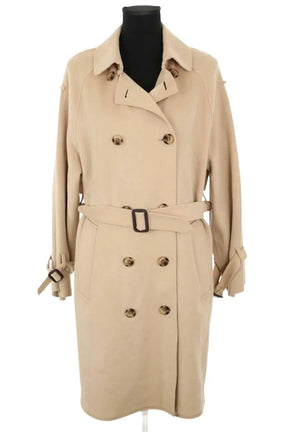 Manteau Maje Beige en Laine, taille S - Seconde Main