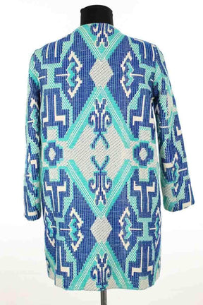 Manteau Maje Bleu en Coton